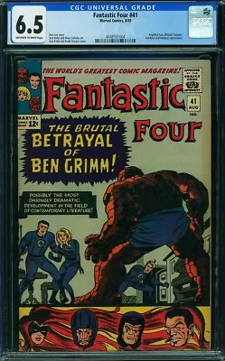 Buy FANTASTIC FOUR  # 41 Awesome CGC Grade! Affordable6.55.0!  4048551004 • 60.08£