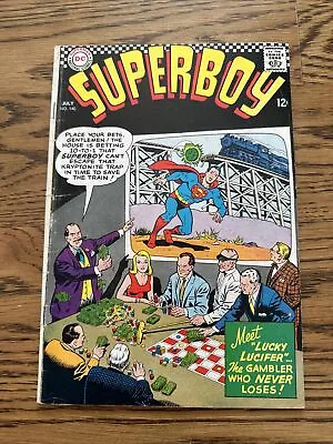 Buy Superboy #140 (DC Comics 1967)  Lucky Lucifer & The Wizard Of Odds! VG • 4.01£