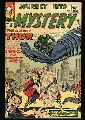 Buy Journey Into Mystery #101 FN+ 6.5 Thor Zarrko The Tomorrow Man! Marvel 1964 • 109.58£