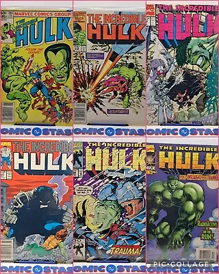 Buy Incredible Hulk 284 318 333 Newsstand 388 394 446 LOT MARVEL COMICS VF- • 5.06£