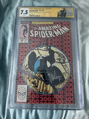 Buy Amazing Spiderman #300 Cgc 7.5 1st Venom Marvel Signed MCFARLANE And MICHELINIE • 500£