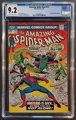 Buy Amazing Spider-man #141 Cgc 9.2 Ow-w Marvel Comics February 1975 - Mysterio App • 167.94£