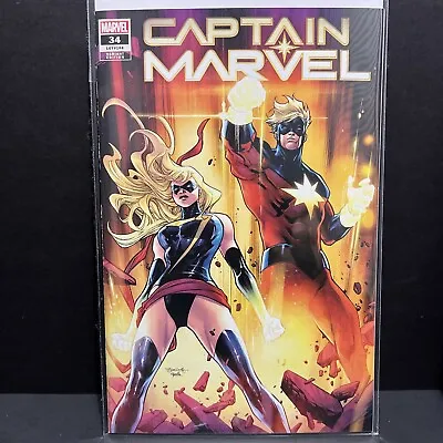 Buy Captain Marvel #34 Stephen Segovia Exclusive Variant - Marvel Comics • 3.80£