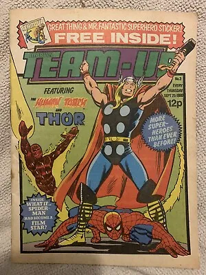 Buy Marvel Team Up Comic No# 3 Sept 25th 1980 Spiderman Fantastic Four • 0.99£