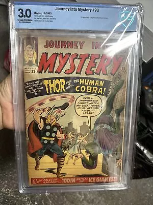 Buy Journey Into Mystery #98 (1963) - Grade 3.0 Cbcs - 1st Appearance Of The Cobra! • 103.24£