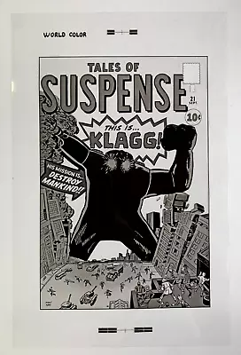 Buy Production Art TALES OF SUSPENSE #21 Cover, JACK KIRBY Art. 11x17 • 132.50£