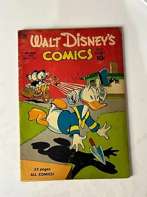 Buy Walt Disney's Comics And Stories Volume 10 #1 October 1949 #109 • 11.95£