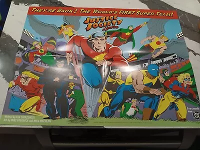 Buy 1992 Justice Society Of America Promo Poster  Dc Comics  Folded 22x17 T250  • 28.75£