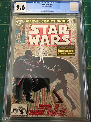 Buy Star Wars #44 CGC 9.6 (Marvel Comics 1981) White Pages Empire Strikes Back • 103.94£