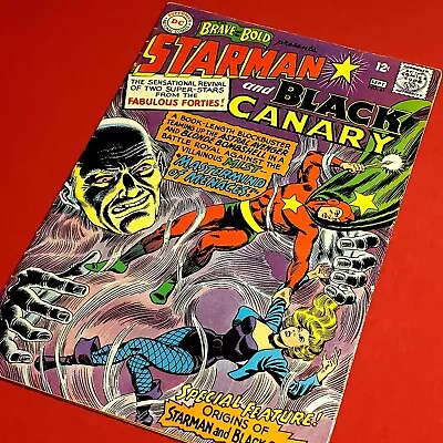 Buy Brave And The Bold Presents 61 Black Canary Starman! Gardner Fox Silver Age 1965 • 20.01£