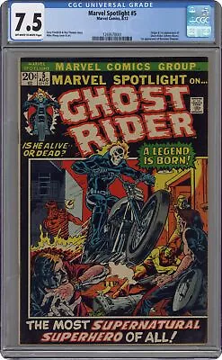 Buy Marvel Spotlight #5 CGC 7.5 1972 1269578001 1st App. And Origin Ghost Rider • 1,887.40£