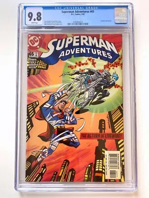 Buy SUPERMAN ADVENTURES #65 CGC 9.8 WP (2002) Livewire Appearance • 70.36£