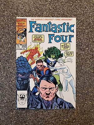Buy Fantastic Four 292 🔥1986 Nick Fury VS Hitler🔥Human Torch She Hulk🔥Copper🔥 • 9.59£