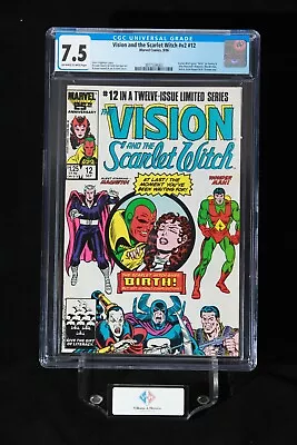 Buy Vision And The Scarlet Witch #12 ~ CGC 7.5 ~  Birth  Of Tommy And Billy ~ MCU • 79.66£