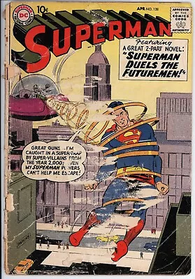 Buy Superman #128 PR/FR DC (1959) -1st Appearance Of The Future Men • 9.49£