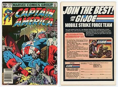 Buy Captain America #272 (FN- 5.5) NEWSSTAND 1st App Vermin Kraven Hunt 1982 Marvel • 12.16£