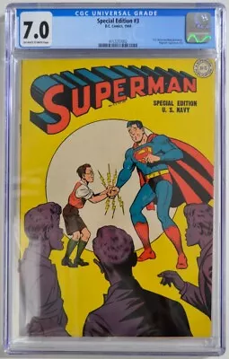 Buy SPECIAL EDITION #3 CGC 7.0 DC 1944 Superman #33 R 4th HIGHEST GRADED COPY • 1,892.97£