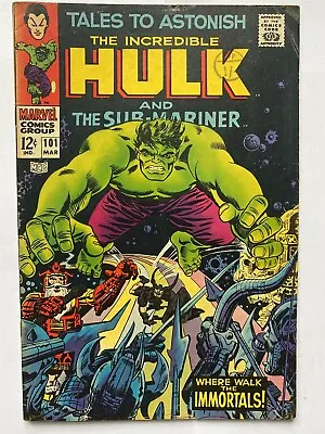 Buy TALES TO ASTONISH #101 Sub-Mariner Hulk 1968 Marvel Comics UK Price VG+ • 19.95£