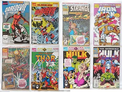 Buy Marvel 90s Annual Lot Of 8 Hulk 17 19 Iron Man 11 Doctor Strange Daredevil Thor • 10.28£