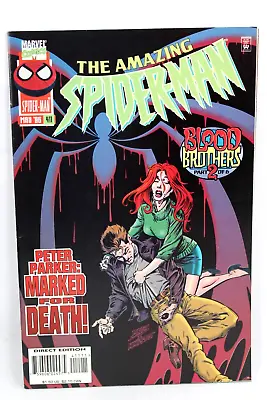 Buy Amazing Spider-Man #411 Blood Brothers Marked For Death 1996 Marvel Comics F+ • 1.85£