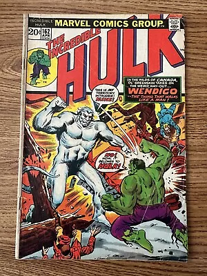 Buy The Incredible Hulk #162 (1973) 1st App Wendigo GD+ • 31.37£