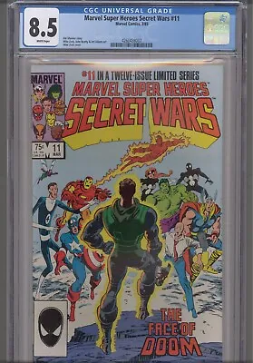 Buy Secret Wars #11 CGC 8.5 1985 Marvel Comics Jim Shooter Story Mike Zeck Cover • 27.84£