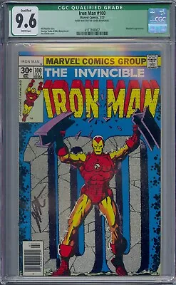 Buy Iron Man #100 Cgc 9.6 Signed Mandarin White Pages • 189.29£