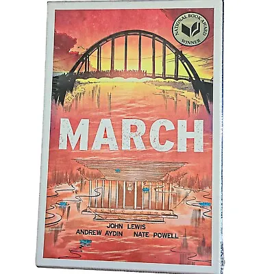 Buy March Trilogy Slipcase Edition John Lewis Civil Rights Set Of 3 Graphic Novels • 26.21£
