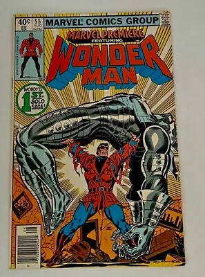 Buy Marvel Premiere #55 (1980) 1st Wonder Man Solo Story Newsstand Marvel Comics • 16.60£