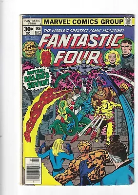 Buy Fantastic Four #186 1st Salem's Seven! Marvel 1977 • 4£