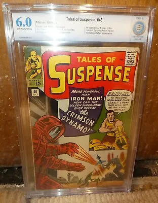 Buy Marvel Comics Tales Of Suspense CBCS CGC 6.0 46 1st Crimson Dynamo Origin 1963 • 629.99£
