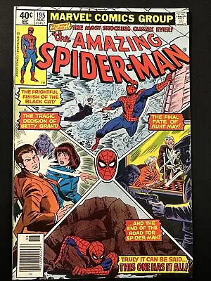 Buy The Amazing Spider-Man #195 Marvel Comics 1st Print Bronze Age 1979 Fine • 15.98£