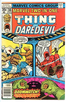 Buy Marvel Two In One #38 Mid Grade Daredevil 2 In 1 1978 25 Cent Combine Ship • 1.43£