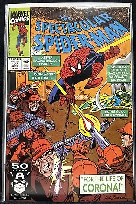 Buy The Spectacular Spider-Man #177 (Marvel 1991) 2nd App Of Corona - NM • 3.18£