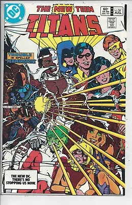 Buy New Teen Titans #34 NM-(9.0)1983 -Blazing 4th Terminator Appearance - King Perez • 11.85£