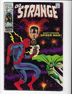Buy Doctor Strange 179 - Vg- 3.5 - Spider-man - Xandu (1969) • 20.85£