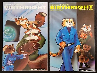 Buy BIRTHRIGHT #1 & 2 (aka Critters 47 & 48) Fantagraphics Books - Steven Gallacci • 34.79£