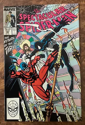 Buy Spectacular Spider-Man 137 VF/NM 2nd Tombstone Black Costume Marvel Comics • 3.94£