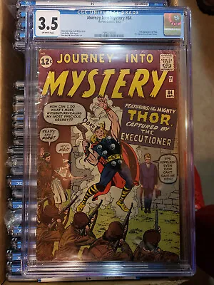 Buy Marvel Comics Journey Into Mystery 84 CGC 3.5 KEY 2nd THOR 1ST Jane Foster MCU • 669.02£