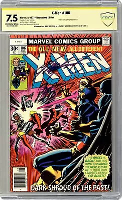 Buy Uncanny X-Men #106 CBCS 7.5 Newsstand SS Wolfman/ Claremont 1977 18-0794C8C-092 • 91.04£