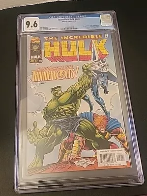 Buy 1997 Incredible Hulk 449 CGC 9.6 1st Appearance Of The Thunderbolts Comic • 111.92£