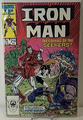 Buy IRON MAN The Coming Of Seekers #214 Marvel Comics 1987 • 3.31£