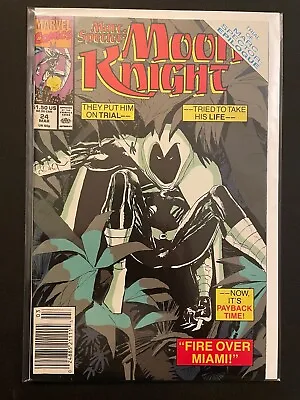 Buy Marc Spector: Moon Knight 24 Newsstand High Grade 9.2 Marvel Comic D49-185 • 9.59£