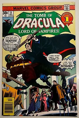 Buy Bronze Age Marvel Comic Tomb Of Dracula Key Issue 51 High Grade FN/VF Blade • 10£