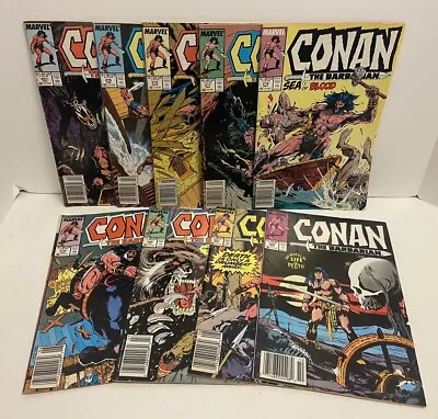 Buy Lot Of 9 Conan The Barbarian Vintage Marvel Comics Fine-/VG 201, 215-221, 223 • 16.11£