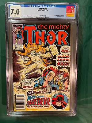 Buy Thor #392 CGC 7.0 WP Marvel 1988 1st Appearance Of Quicksand Sandman Daredevil • 55.60£