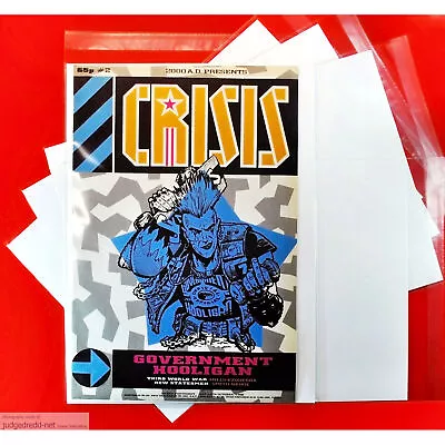 Buy Crisis Magazine Crystal Clear Bags And Backing Boards Size7 For A4 Magazine X 10 • 11.99£