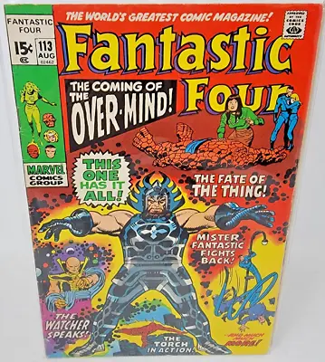 Buy Fantastic Four #113 Over-mind 1st Appearance *1971* 6.0 • 13.66£