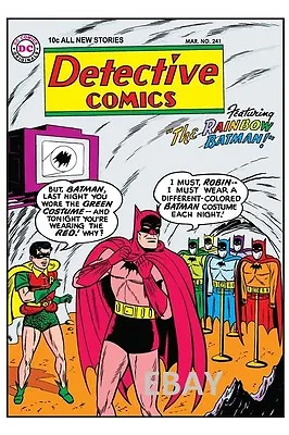 Buy DETECTIVE COMICS 241 COVER Art PRINT Rainbow Batman • 17.01£