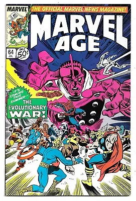 Buy Marvel Age #64 The Evolutionary War FN/VFN (1988) Marvel Comics • 2.50£